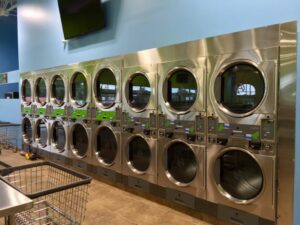 inside of a laundry mat