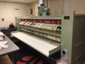a commercial laundry folder