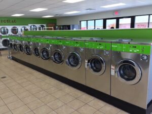 inside of a laundry mat