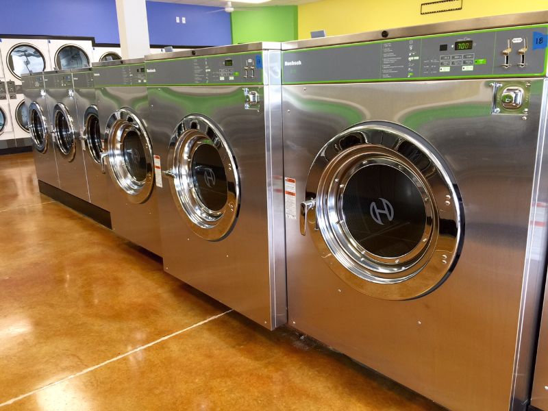 inside of a laundry mat