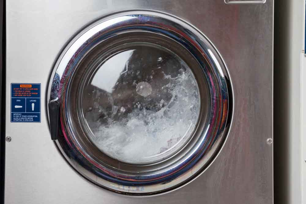 washing machine full of water
